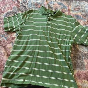 Men’s Izod Green Striped Polo